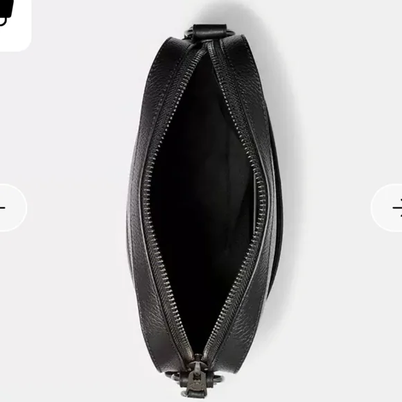 Coach Flight Black Pebbled Leather Messenger Crossbody LIKE NEW - Picture 3 of 8